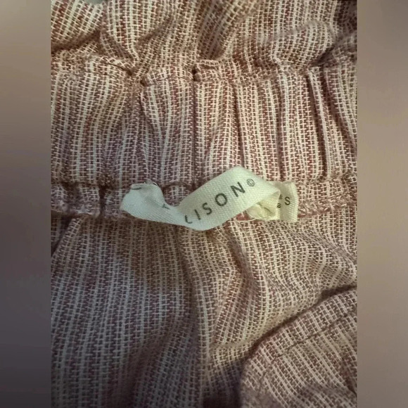 Ellison red stripe off the shoulder blouse - Picture 3 of 6